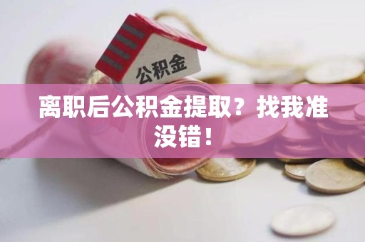 长泰离职后公积金提取？找我准没错！